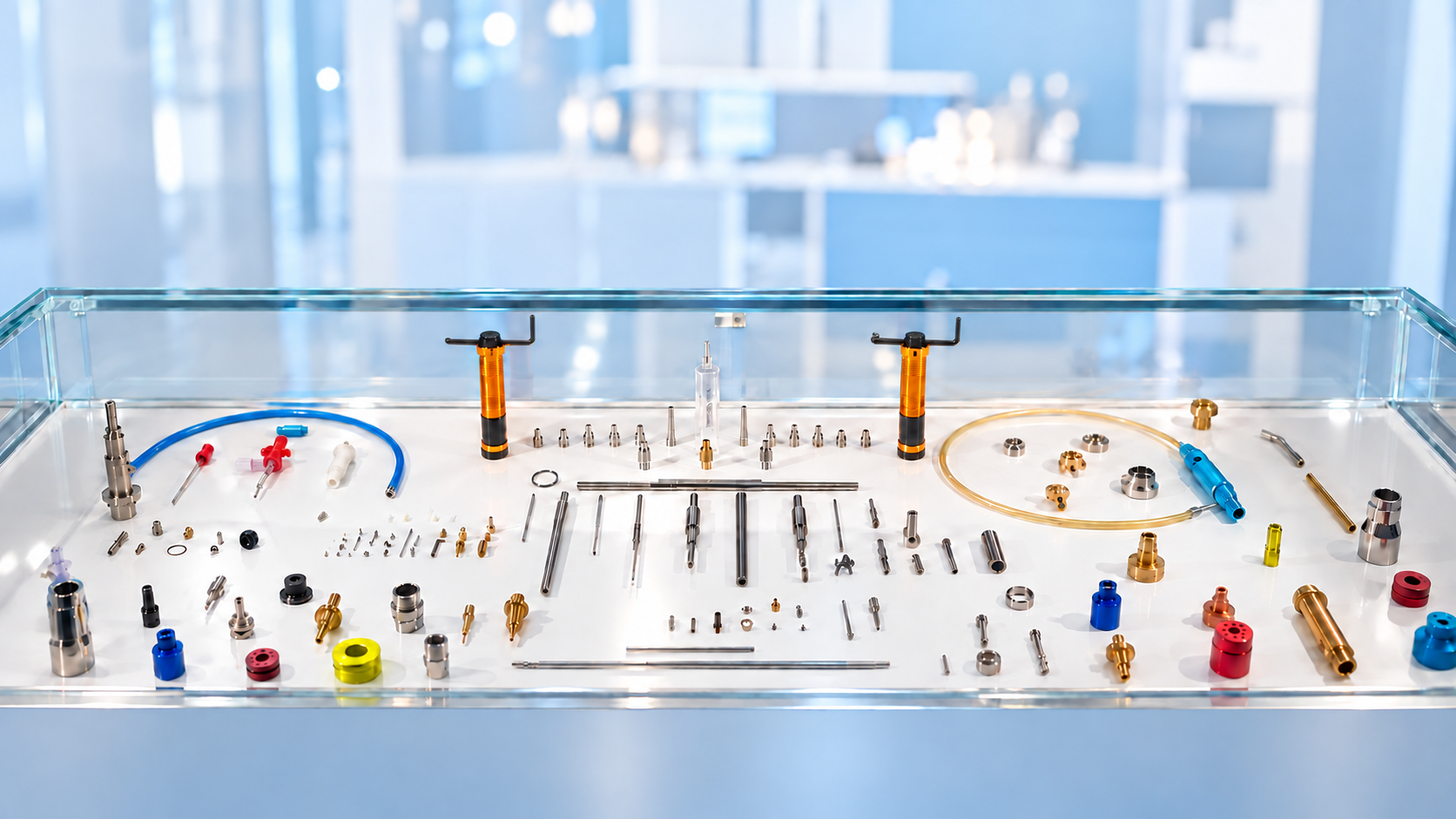 Sélection de pièces usinées illustrant le savoir-faire JMTEC